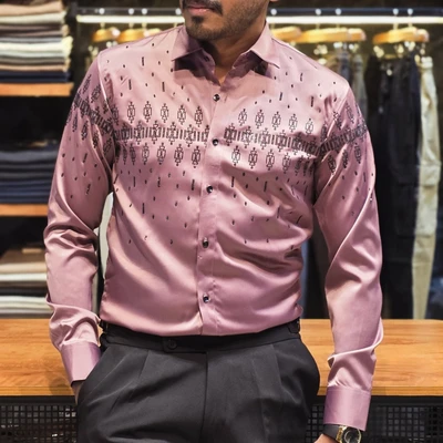 Korean Stonework Shirt - Pink