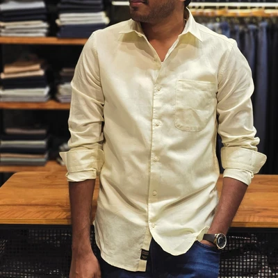 Linen Shirt - L.Yellow