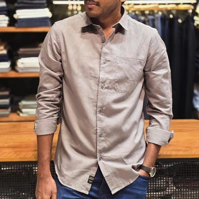 Linen Shirt - Grey