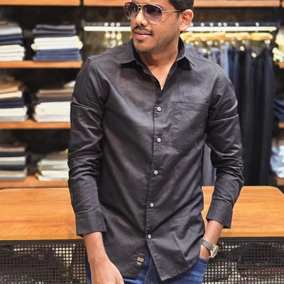 Linen Shirt - Black