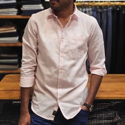 Linen Shirt - L.Pink