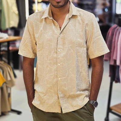 Self Design HS shirt - Beige