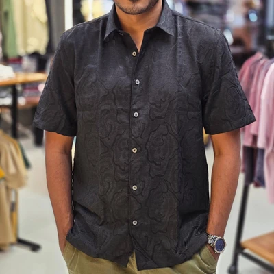 Self Design HS shirt - Black