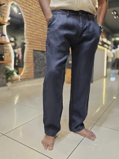 Pure Linen Traveller - Navy