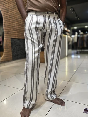 Pure Linen Traveller - Stripes