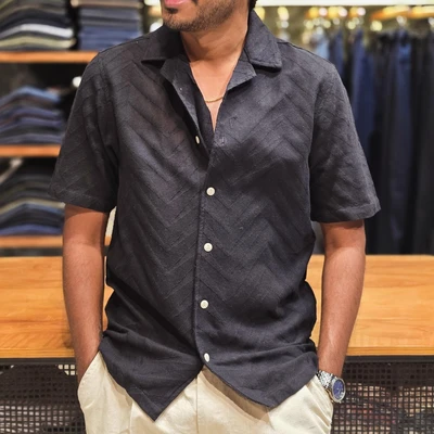 Designer HS shirt - Zigzag Black