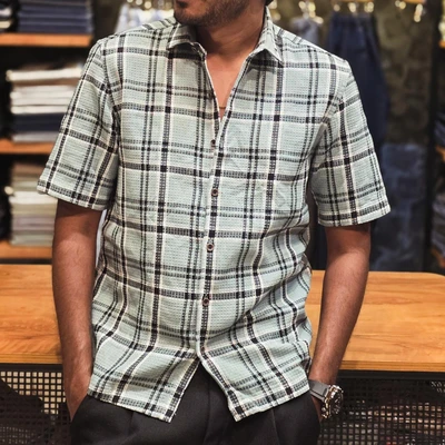 Designer HS shirt - Green Checks