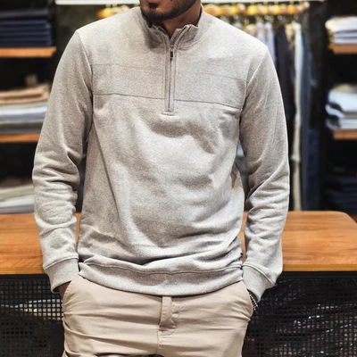 Hineck stylish zipper - Light grey